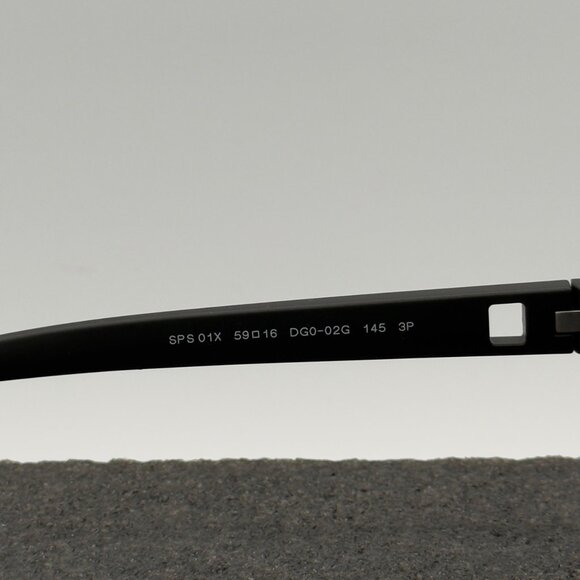 Prada Linea Rossa PS 01XS DG002G Black Sunglasses Polarized Dark Grey Lens READ - Picture 9 of 10